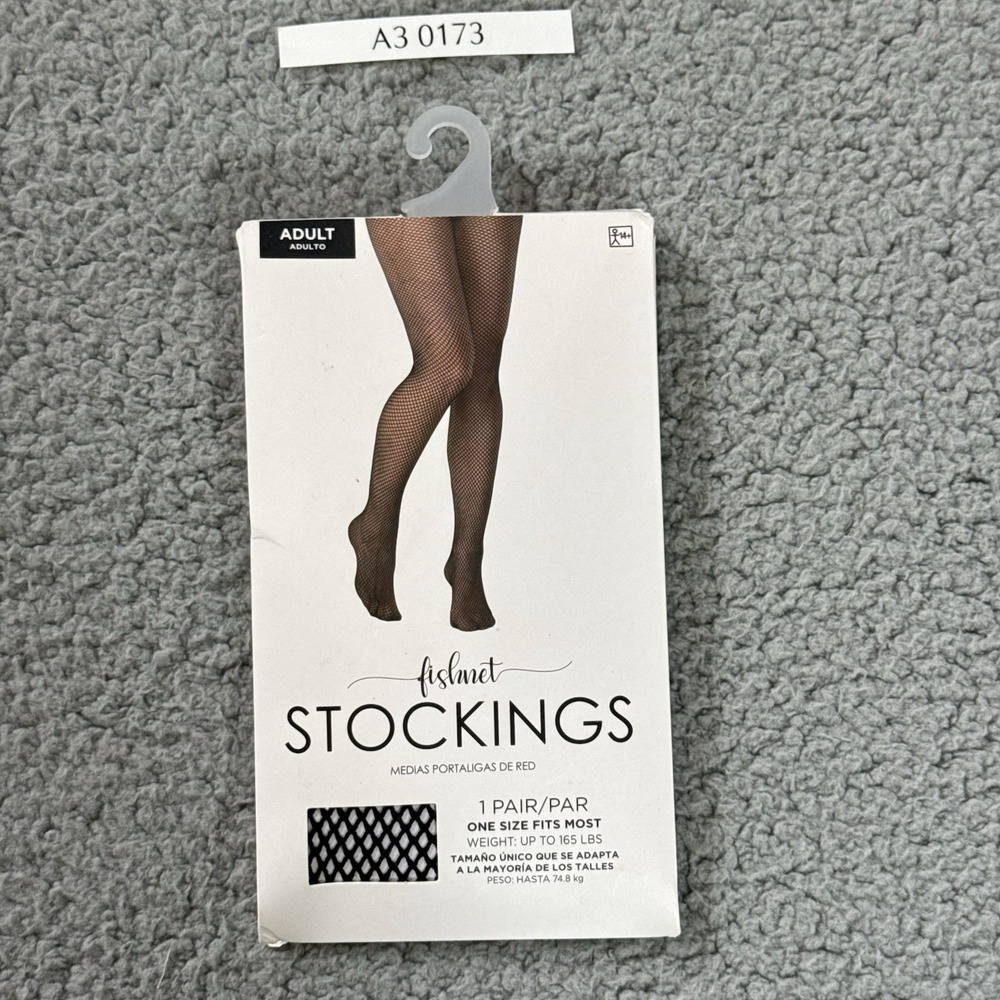 Fishnet‎ Stockings Pantyhose Womens Adult Black Lingerie Clubwear Costume OSFM - Picture 8 of 8